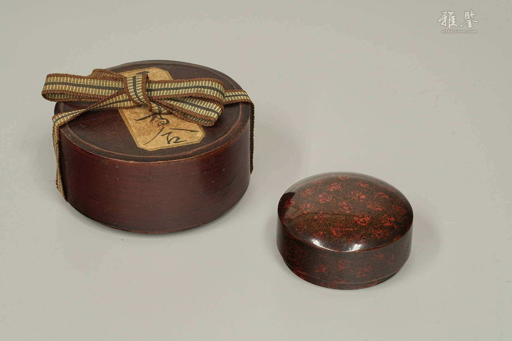 南宋 鹧鸪斑漆皮香盒 漆箱付 本物保证